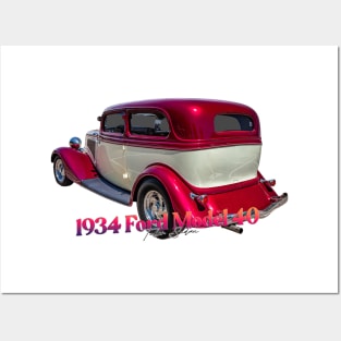 1934 Ford Model 40 Tudor Sedan Posters and Art